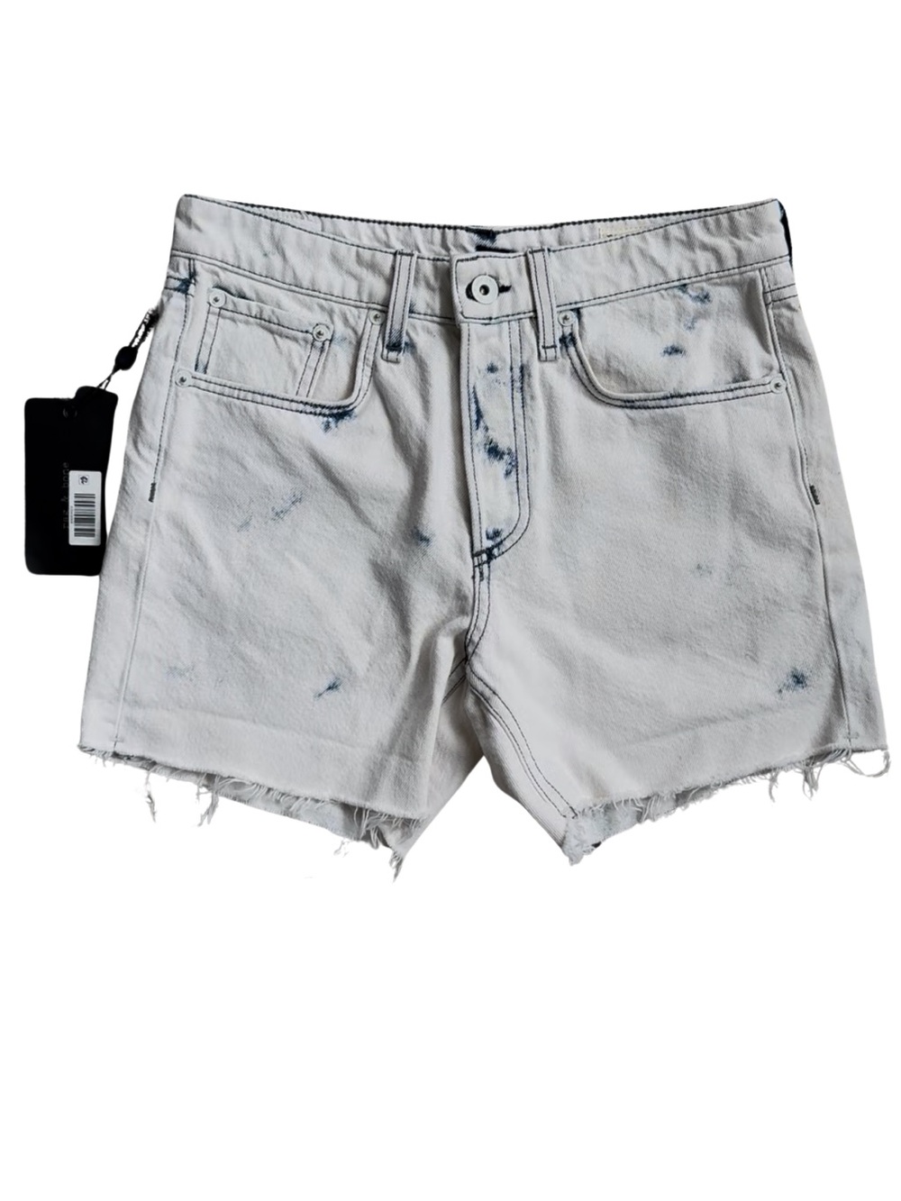 Rag & Bone Rosa Mid-Rise Boyfriend Shorts Half Moon Size 24
